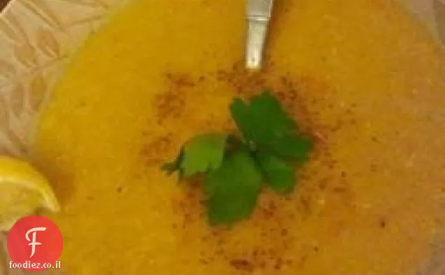 מרק עדשים אדום בסגנון לבנוני