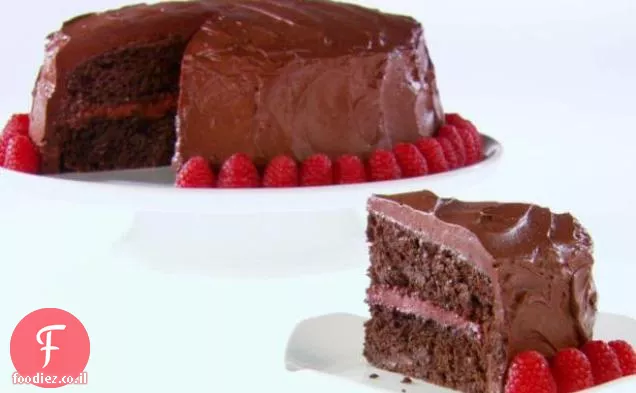 עוגת שכבות שוקולד-פטל