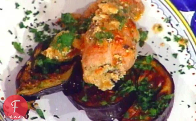 לחמניות עגל עם לימון ופטריות: Involtini di Vitello al Limone