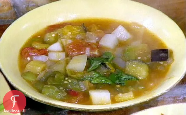 מרק ירקות בסגנון של נאפולי: Cianfotta