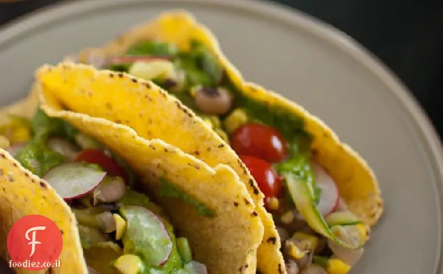 טאקו סקווש קיץ עם Chimichurri אבוקדו