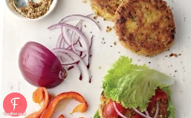 חומוס-המבורגר צמחוני אורז חום