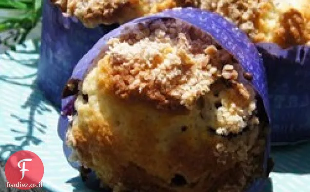 מאפינס אוכמניות מנגו עם Streusel קוקוס