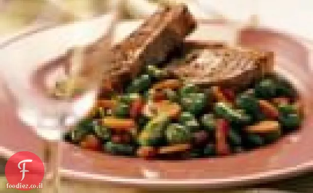 שעועית Fava עם פנצ'טה ולימון