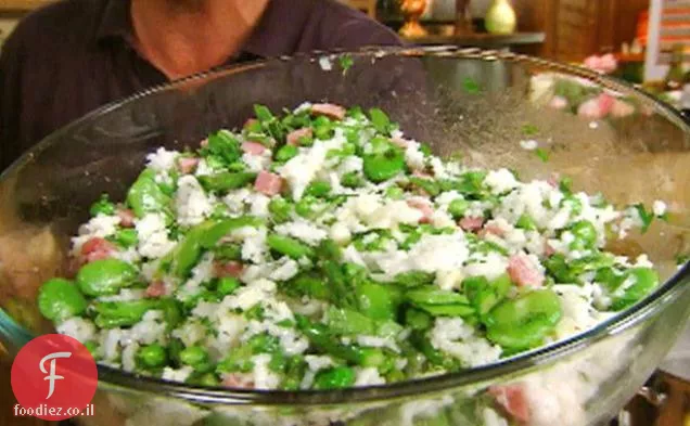 סלט אורז ירקות אביב (Insalata di Riso)