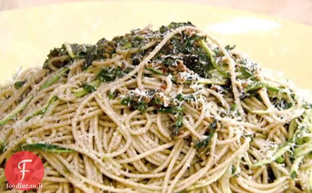 Spaghettini Squared: פסטה עם שמן זית, שום וקישואים