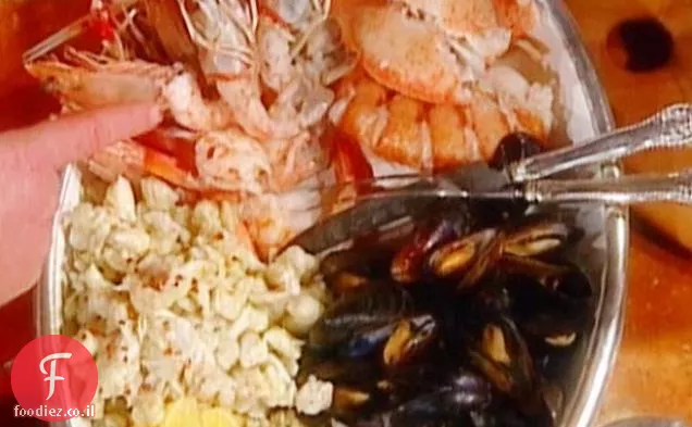 מאכלי ים מתאבנים בסגנון ונציה: Misto Di Mare alla Veneziana