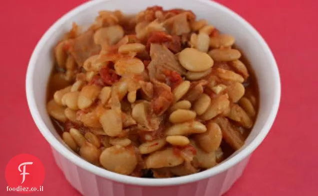 שעועית לימה תבשיל קסולט מתכון Crockpot