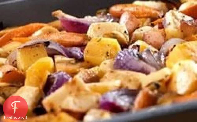 ירקות שורש קלוי בתנור