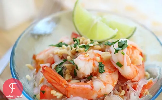 Yum Woon Sen (סלט אטריות תאילנדי עם שרימפס)