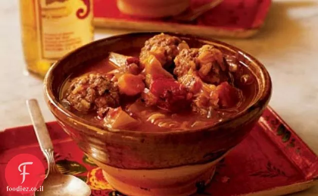 מרק כדורי בשר (Sopa de Albóndigas)