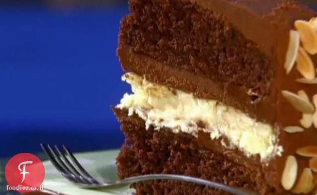 עוגת שכבות שוקולד במילוי עוגת גבינה