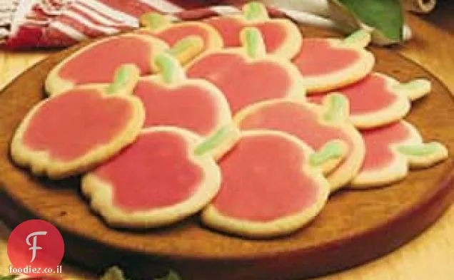 עוגיות סוכר לחיתוך תפוחים