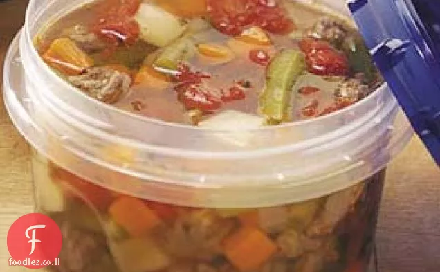 מרק בקר וירקות