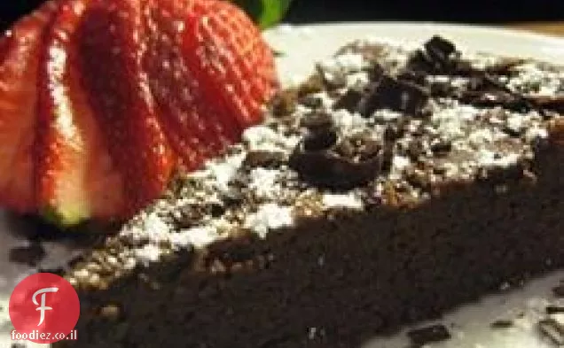 עוגת שוקולד שעועית גרבנזו (ללא גלוטן)