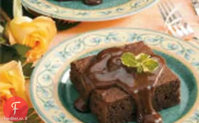 עוגת שוקולד עם רוטב פאדג