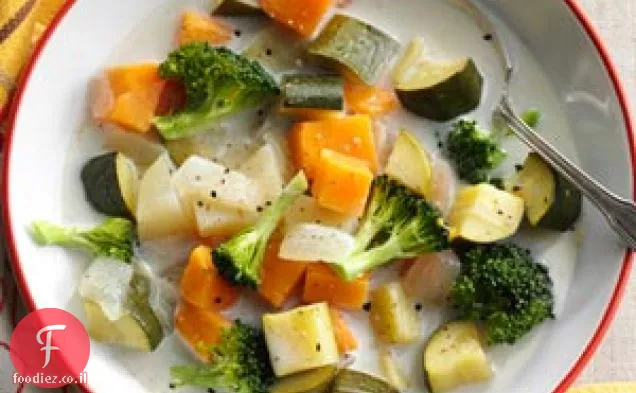 מרק ירקות שמנת