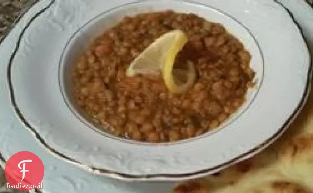 מרק עדשים עם לימון