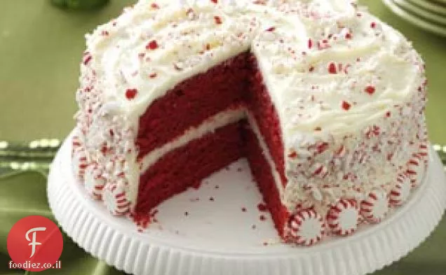 עוגת קטיפה אדומה מנטה