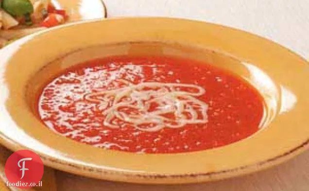 מרק עגבניות פלפל אדום