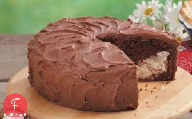 עוגת מקרון שוקולד