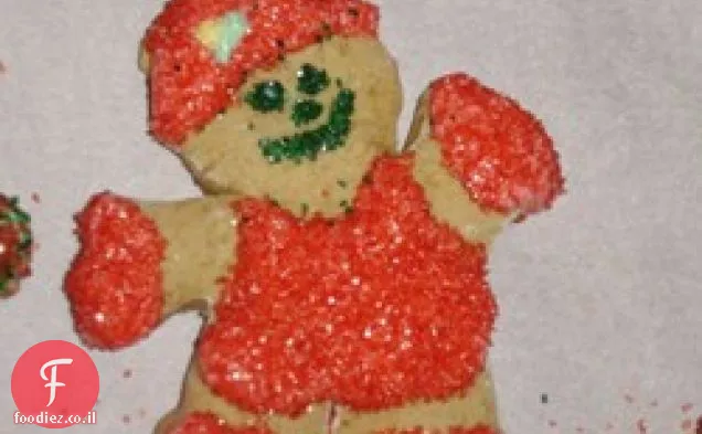 עוגיות חתוכות סוכר חום וציפוי
