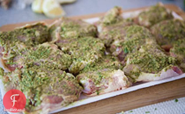 עוף קשיו שום חריף