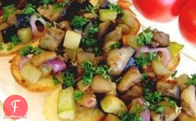 תענוג צמחוני על לחם שום