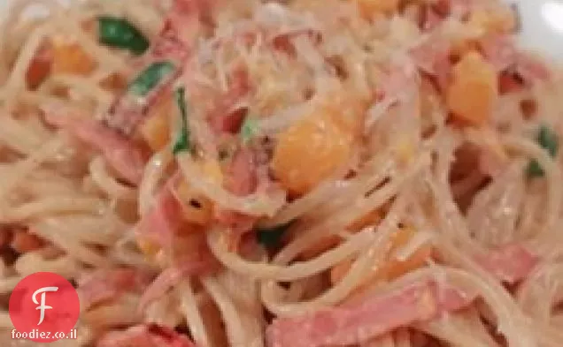 ספגטי פשוט חזיר וסקווש