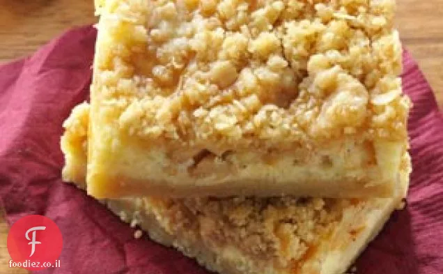 חטיפי עוגת גבינה קרמל תפוחים