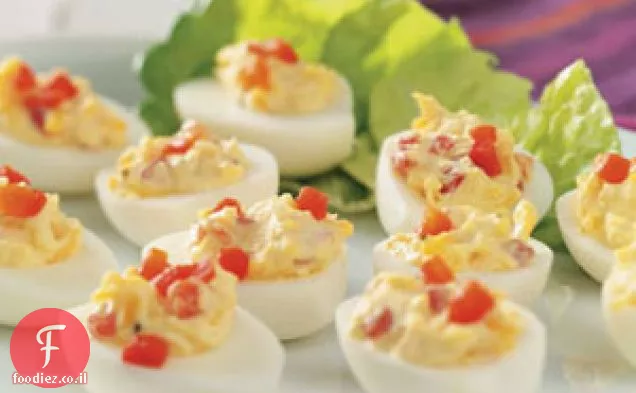 Pimiento & Cheese Deviled Eggs