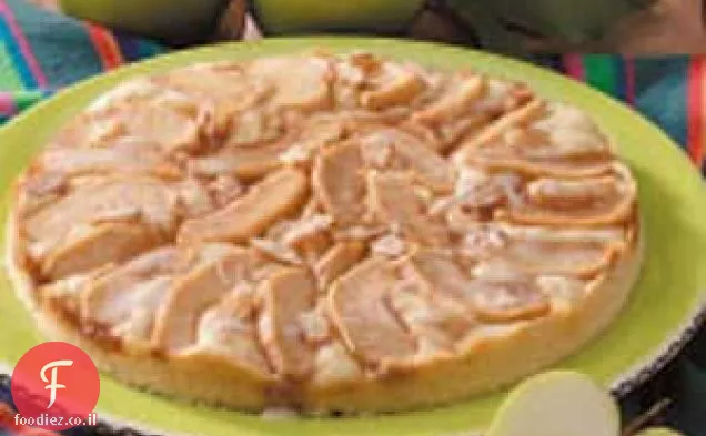 עוגת קפה שקדים-תפוחים