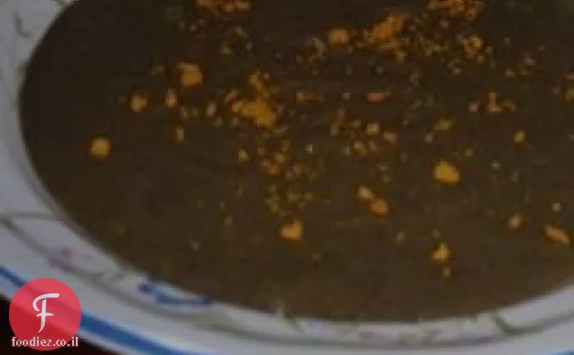 מרק שעועית שחורה קוקוס טרופי