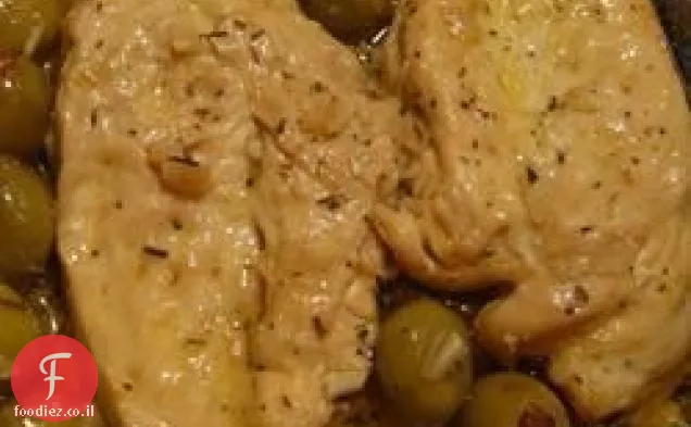 חזה עוף עם זיתים