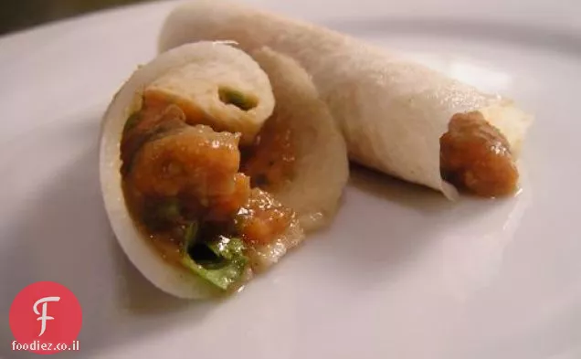 ארוחת ערב הלילה: טאקו צמחוני עם טורטיות Jicama