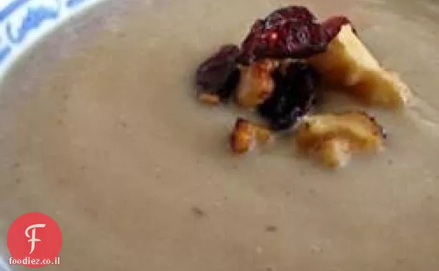 גזר לבן קרמי עם מרק ג'ינג'ר