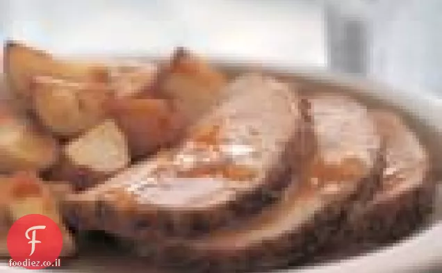 בשר חזיר צלוי ברוטב מחבת