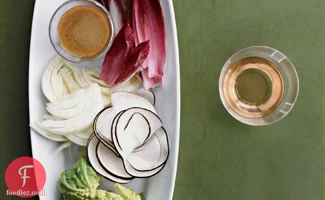 Anchoïade קרמי עם Crudités