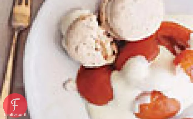 משמש עלומה וניל עם Zabaglione
