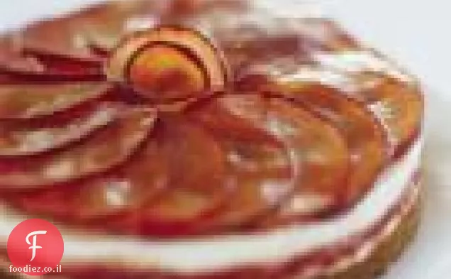 שזיף ועז גבינה טרין עם קרום Gingersnap