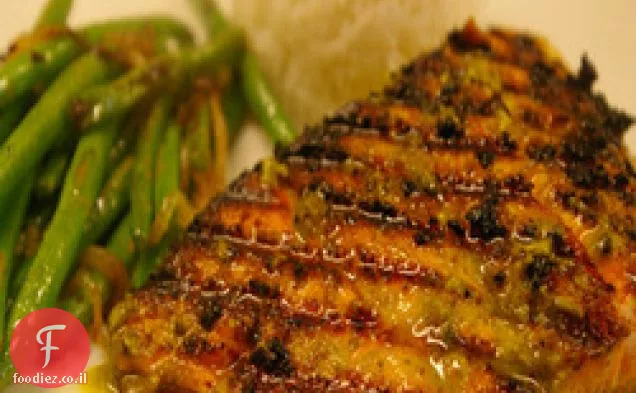 סלמון עם מרינדה Chermoula