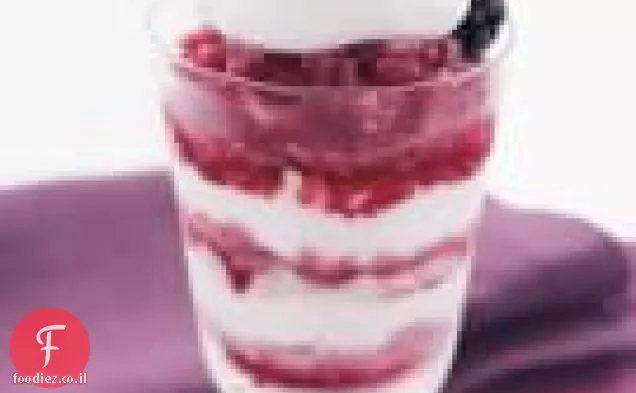 Blackberry Granita & Cream Parfait