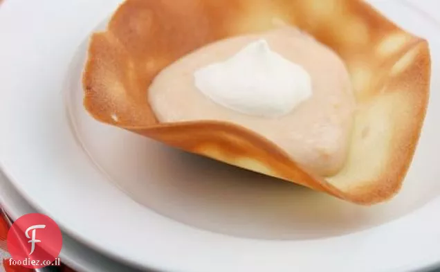 Blood Orange Curd Tuile-lets