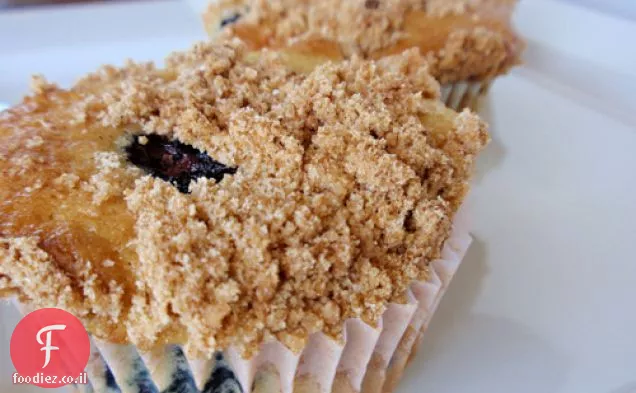 מאפינס Streusel אוכמניות