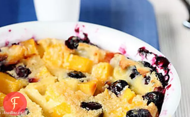 אפרסק אוכמניות Clafouti