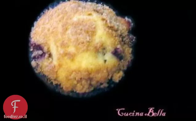 מאפינס Streusel אוכמניות