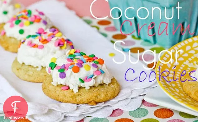 עוגיות סוכר קרם קוקוס