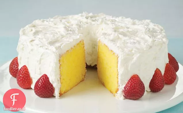 עוגת שמנת חמוצה קוקוס-לימון קריר
