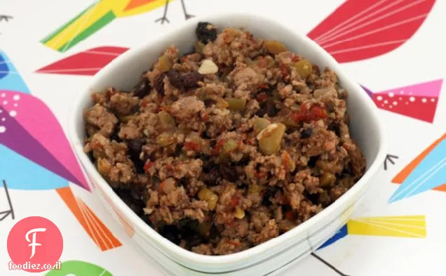 טורקיה בסגנון קובני Picadillo