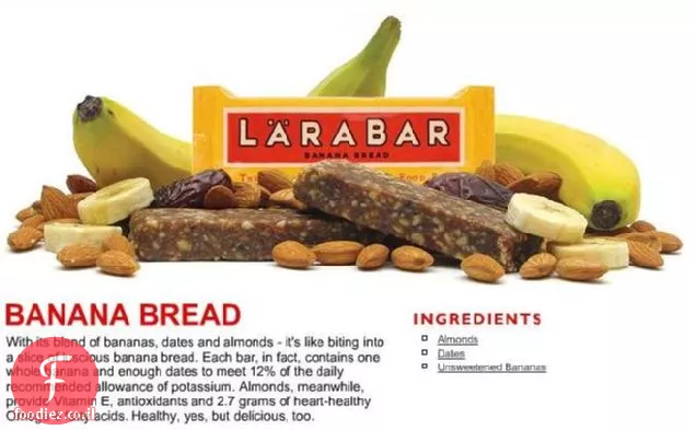 אה היא זוהרת לחם בננה תוצרת בית Larabar